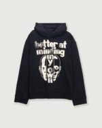Better At Minding My Own Hoodie Black front view