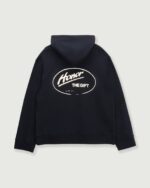 Better At Minding My Own Hoodie Black graphic detail