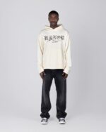 Fallen Rose Hoodie Bone streetwear look