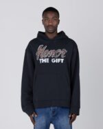 Heart & Pride Hoodie Black worn by model