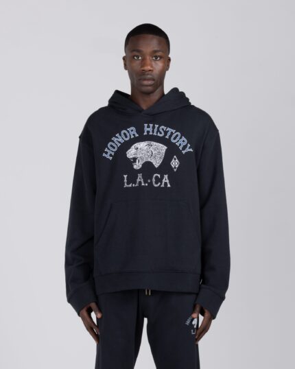 Honor History Hoodie Black worn by model