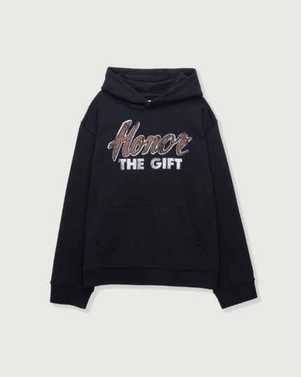 Heart & Pride Hoodie Black front view