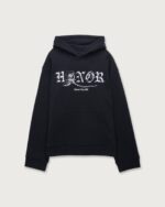 Fallen Rose Hoodie Black front view