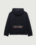 Heart & Pride Hoodie Black back view