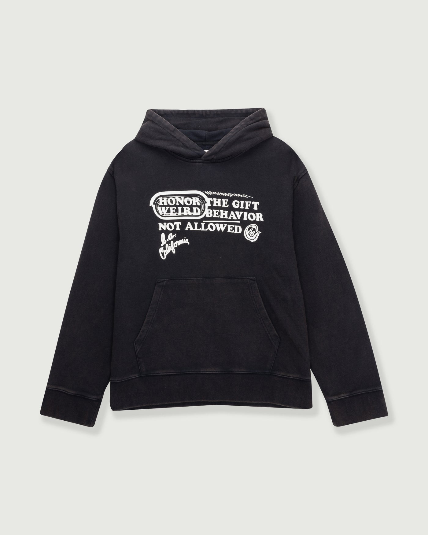 Not Allowed Hoodie - Black Not Allowed Hoodie Black front view