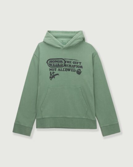 Not Allowed Hoodie Mint front view