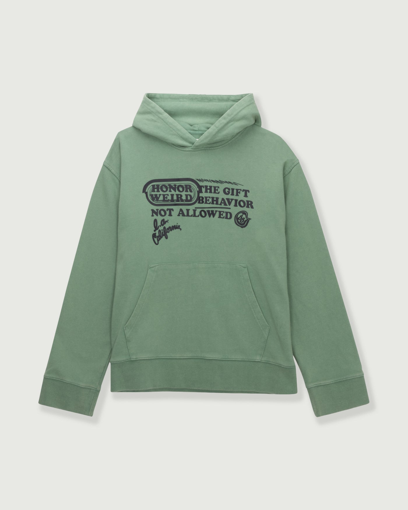 Not Allowed Hoodie - Mint Not Allowed Hoodie Mint front view