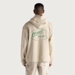 Better At Minding My Own Hoodie Taupe side view
