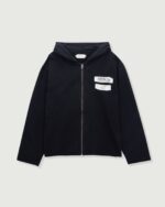 Running Shit Since 1988 Zip Hoodie Black front view