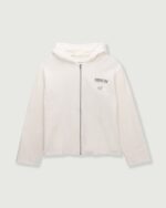 Running Shit Since 1988 Zip Hoodie White front view