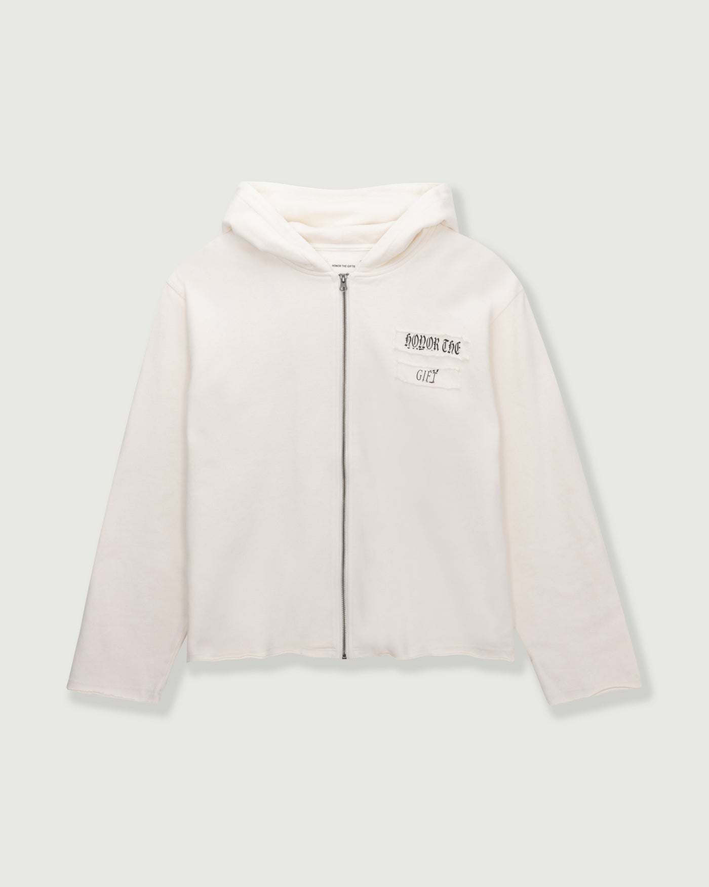 Running Shit Since 1988 Zip Hoodie - White Running Shit Since 1988 Zip Hoodie White front view