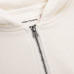 Running Shit Since 1988 Zip Hoodie White flat front view