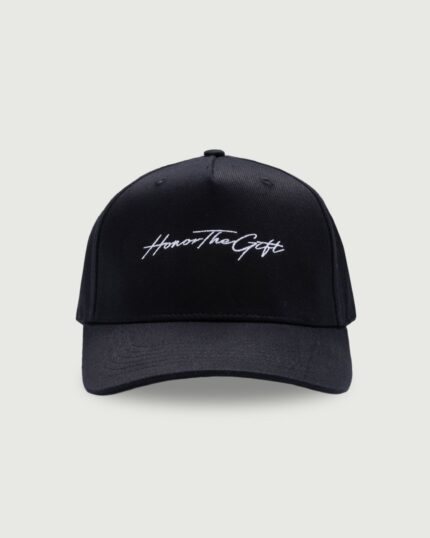 Script Hat Black front view