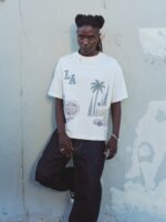 All Over Los Angeles Tee Bone worn by model