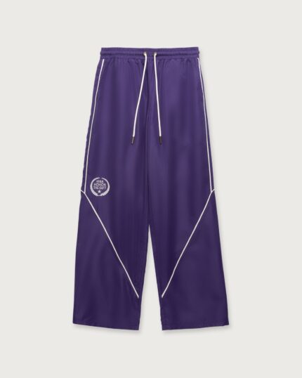 Honeycomb Ripstop Track Pant Purple front view