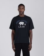 Honor History Tee Black worn by model
