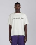 Script Tee Bone worn by model