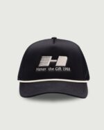 Frequency Trucker Cap Black front view