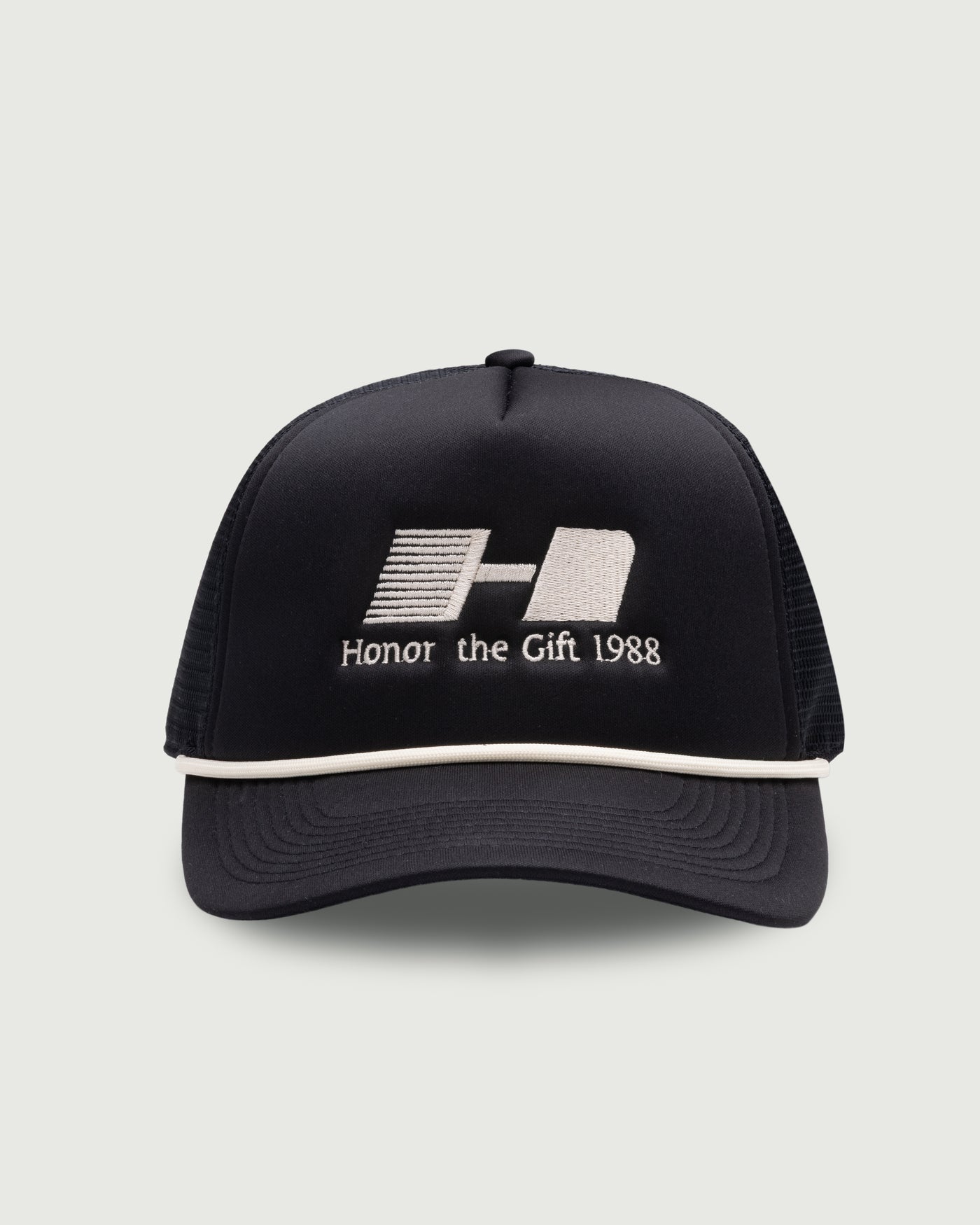 Frequency Trucker Cap - Black Frequency Trucker Cap Black front view