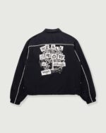 Growth Track Jacket Black piping detail