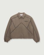 Growth Track Jacket Pebble front view