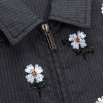 Flowers Beaded Jacket Black flat view