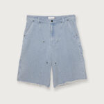 Vintage Indigo Novelty 11 inch Cargo Short Light Indigo front view
