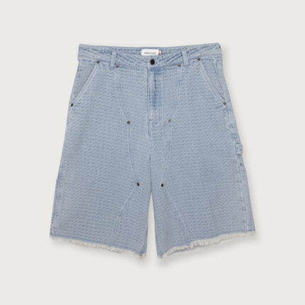 Vintage Indigo Novelty 11 inch Cargo Short Light Indigo front view