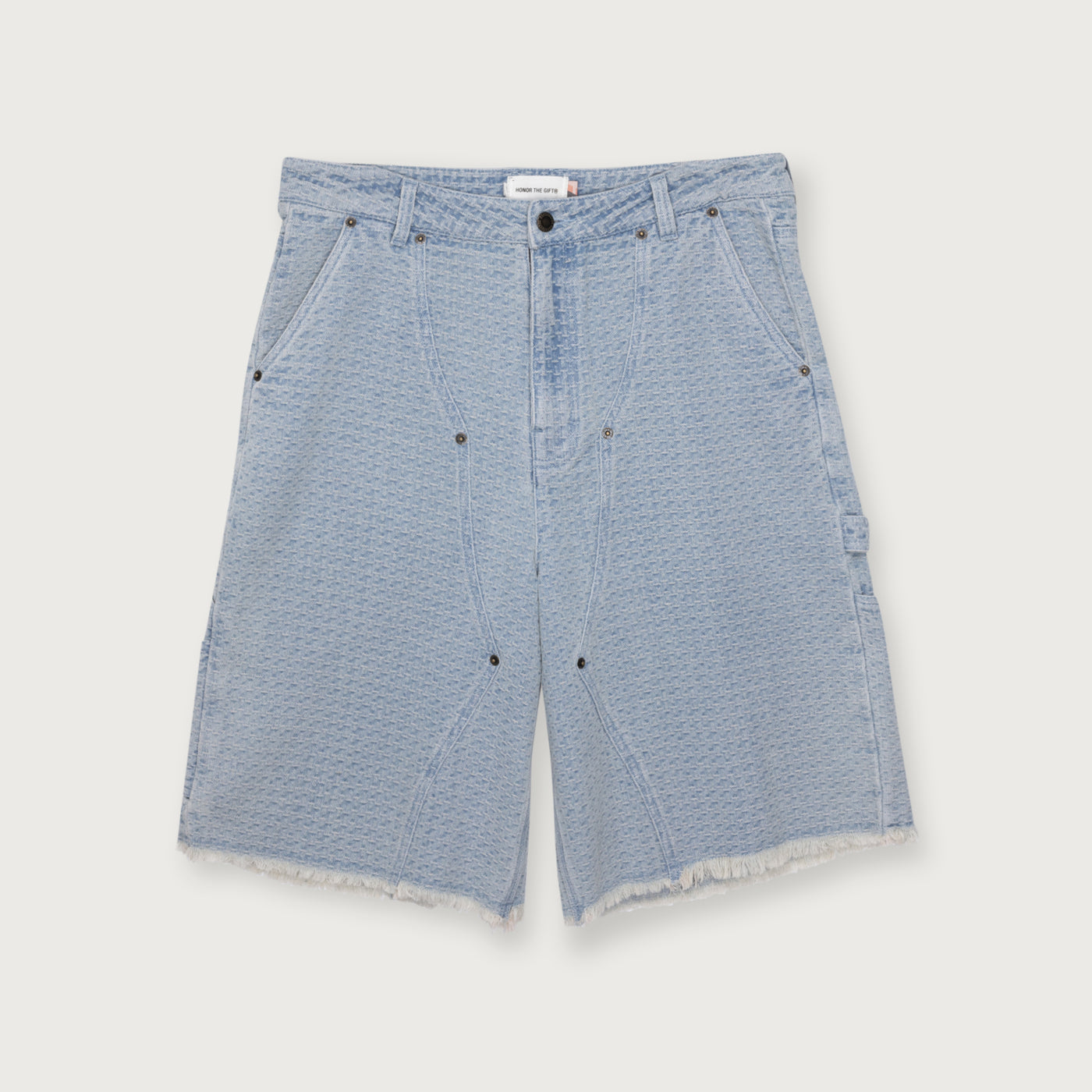 Vintage Indigo Novelty 11 Cargo Short - Light Indigo Vintage Indigo Novelty 11 inch Cargo Short Light Indigo front view