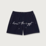 Hybrid Cursive 5 inch Trunk Navy front view