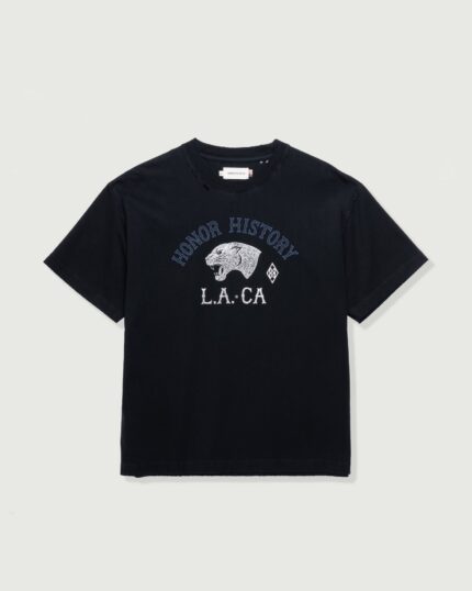 Honor History Tee Black front view