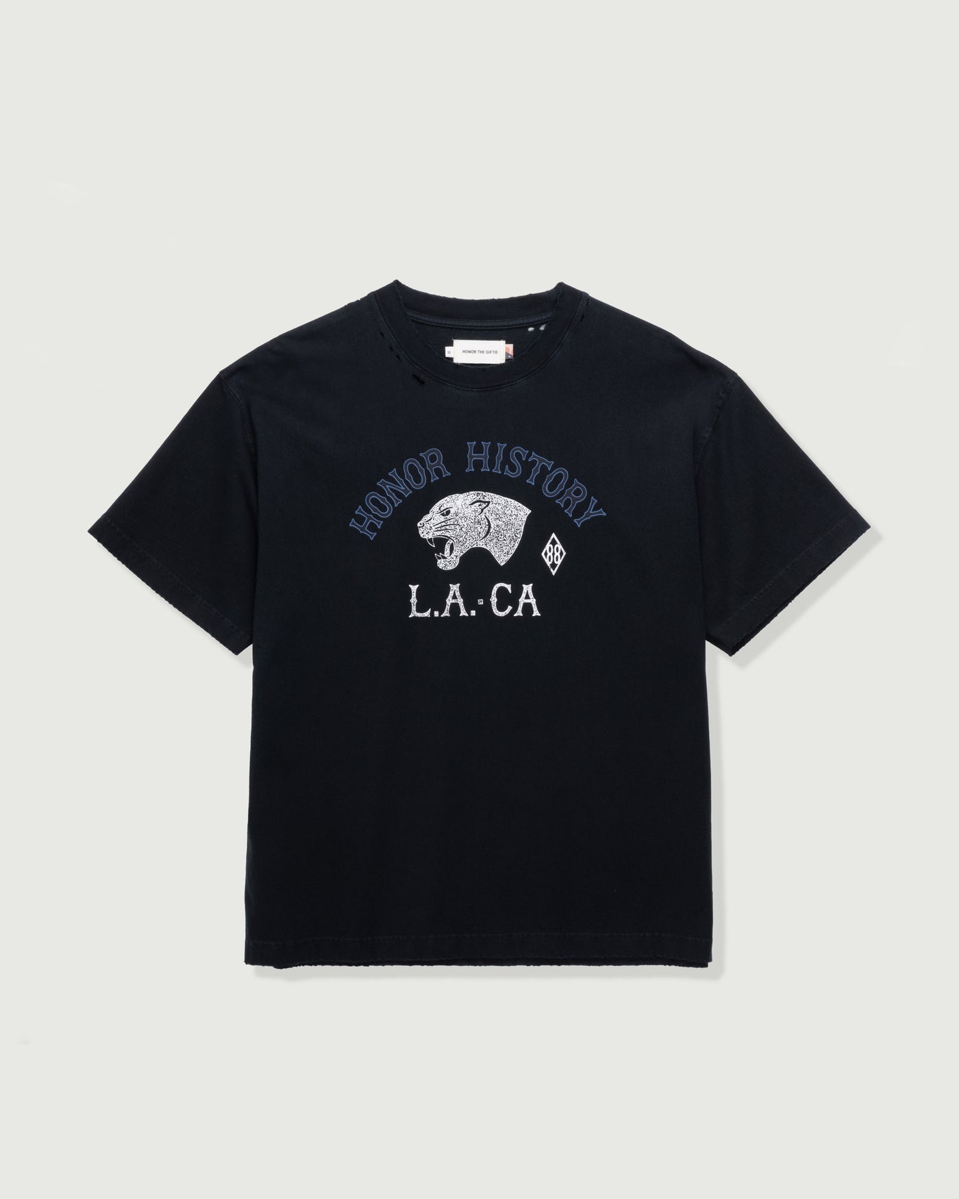 Honor History Tee - Black Honor History Tee Black front view