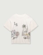 All Over Los Angeles Tee Bone front view