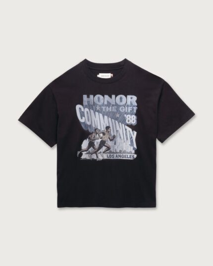 Community Tee Black front view