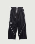 Honeycomb Ripstop Track Pant Black front view