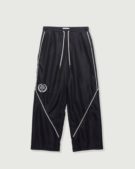 Honeycomb Ripstop Track Pant Black front view