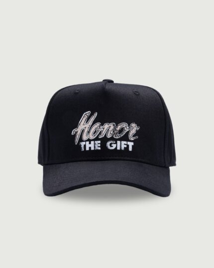 Heart & Pride Hat Black front view