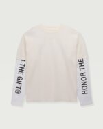 Honor Double Sleeve Tee Bone front view