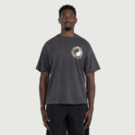 Breathe In Breathe Out Tee Black worn by model