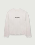 Dont Overthink It Crew White front view