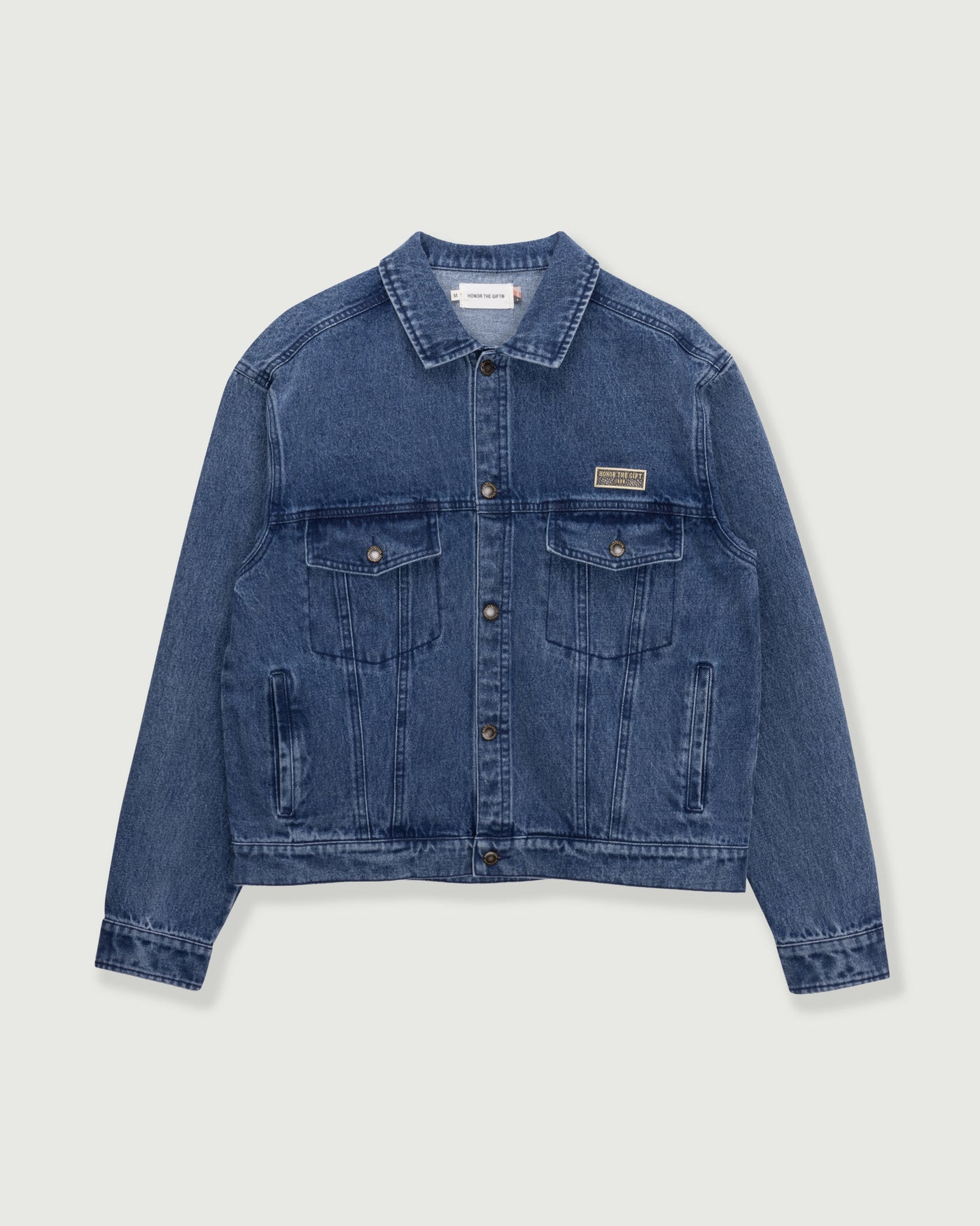Washed Twill Trucker - Indigo Washed Twill Trucker Indigo front view
